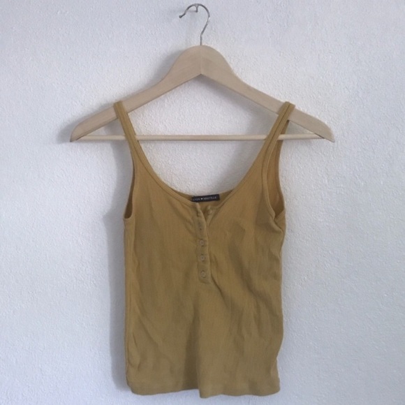 Brandy Melville Tops - Brandy Melville Simone mustard yellow tank top